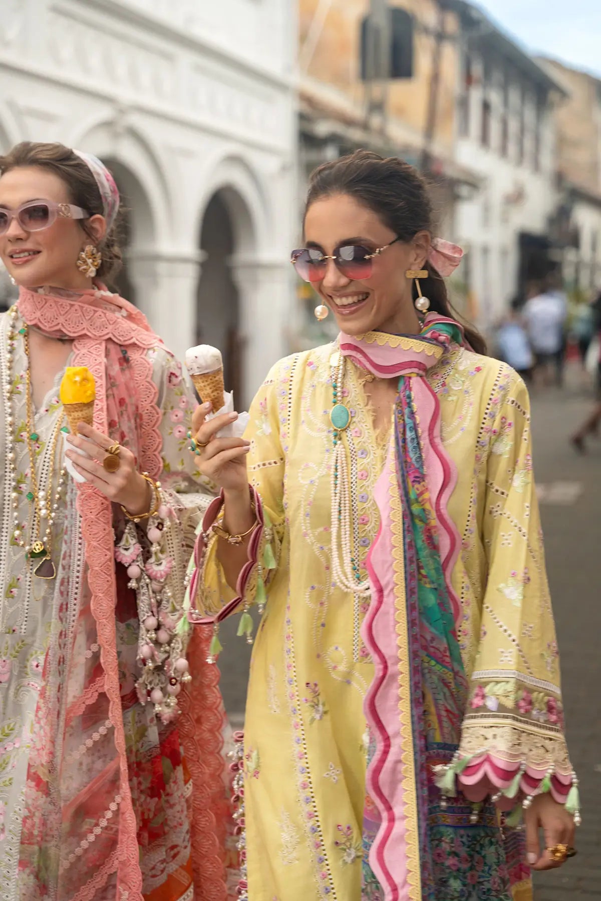 Baneera Annus Abrar buttercup yellow stitched lawn 3PC suit Neroli Luxury Lawn 2026