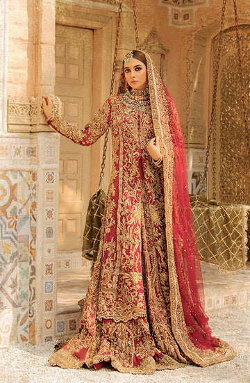 Bani - Enchanting Bridal Lehenga in Pink and Golden