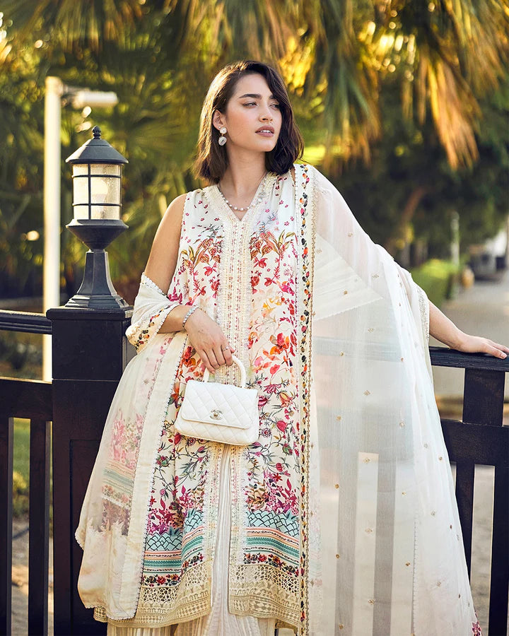 Beldene- Luxury Silk  Sharara Set By- Faiza Saqlain