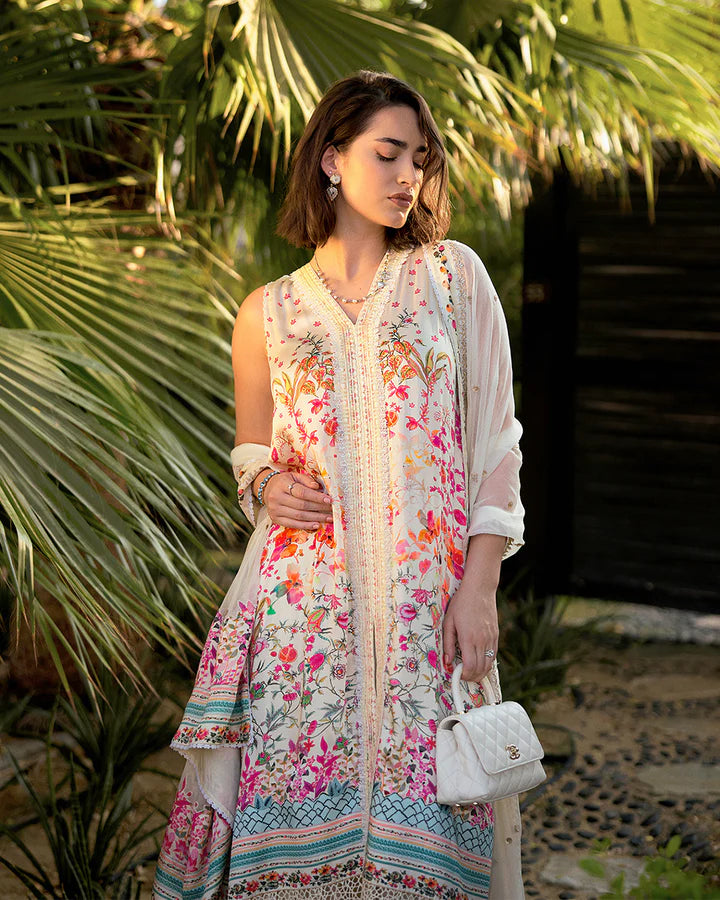 Beldene- Luxury Silk  Sharara Set By- Faiza Saqlain