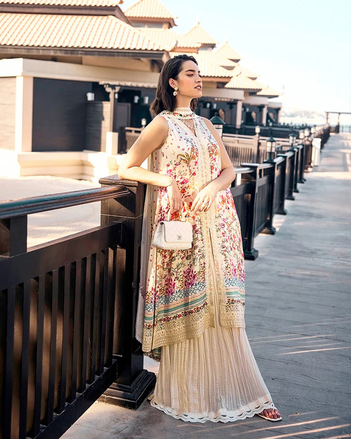 Beldene- Luxury Silk  Sharara Set By- Faiza Saqlain