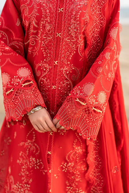 Bella- Pakistani Designer Lawn Outfit By- Qalamkar