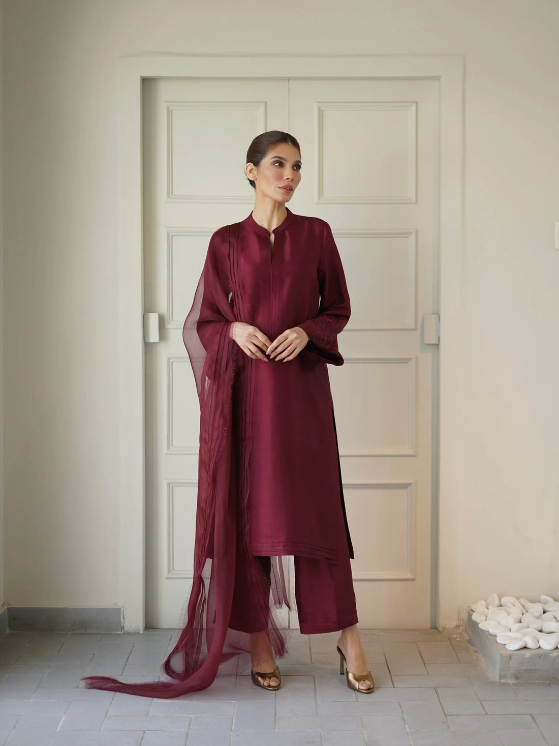 Berry - Beautiful Maroon Color Dress