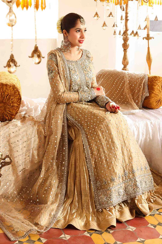 Bibi Sultana- Traditional Long Shirt and Sharara Set for Brides