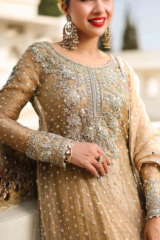 Bibi Sultana- Traditional Long Shirt and Sharara Set for Brides