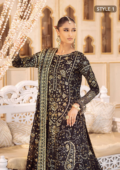 Black - Pakistani Wedding Formal Wear By AIK