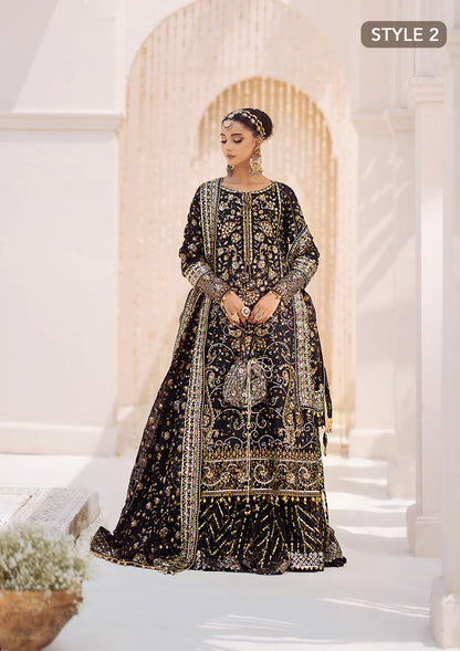 Black - Pakistani Wedding Formal Wear By AIK