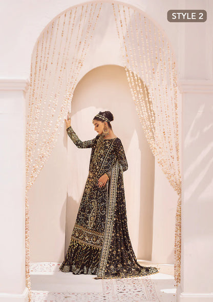 Black - Pakistani Wedding Formal Wear By AIK