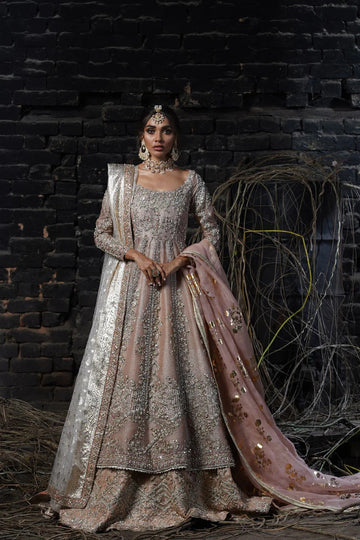 Blush Elegance - Pink Pishwas with Lehenga