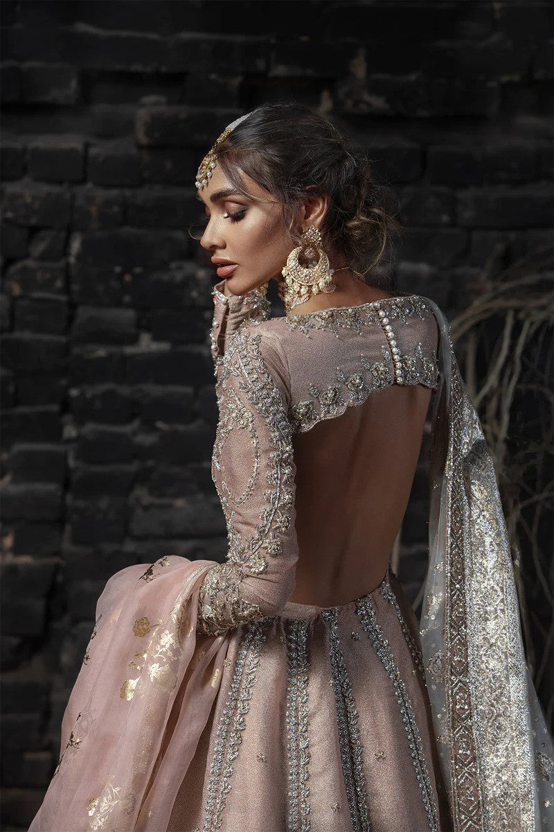 Blush Elegance - Pink Pishwas with Lehenga