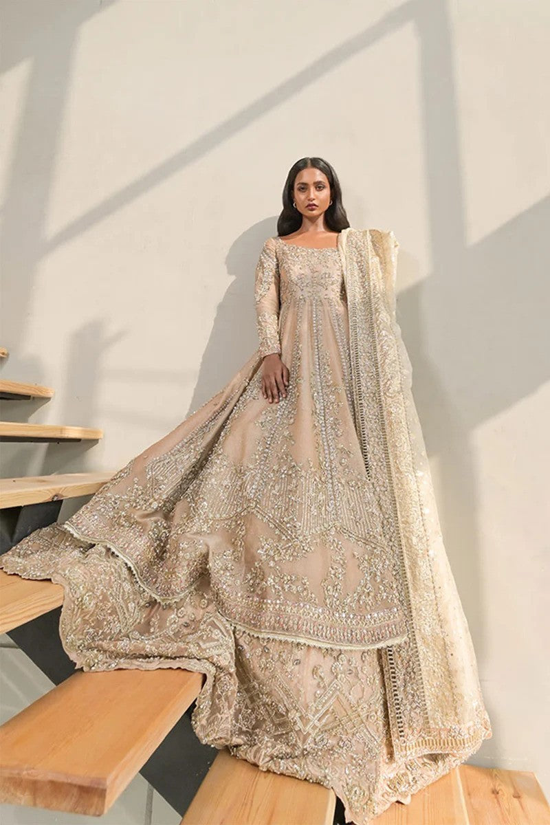 Blush Elegance - Pink Pishwas with Lehenga