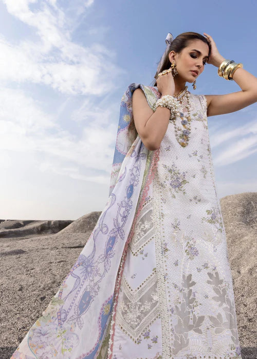 CECIL-B- Off- White Lawn'25 Ensemble By- Saira Shakira