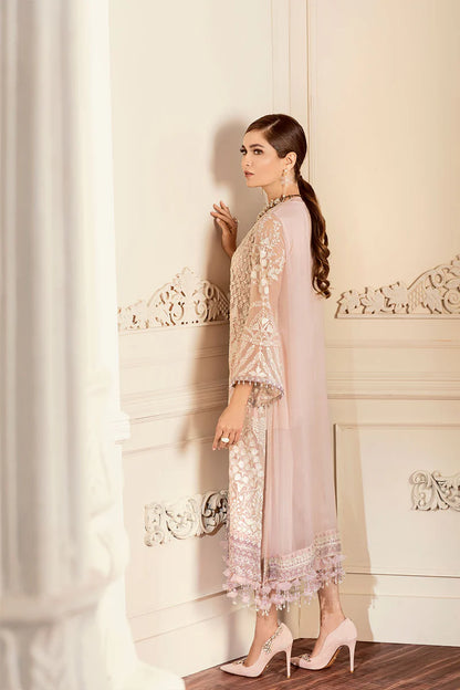 CH05-09 Baroque Blush Pink Chantelle Stitched Embroidered Chiffon Suit with Net Dupatta – Shop Online at Pakistanimoda