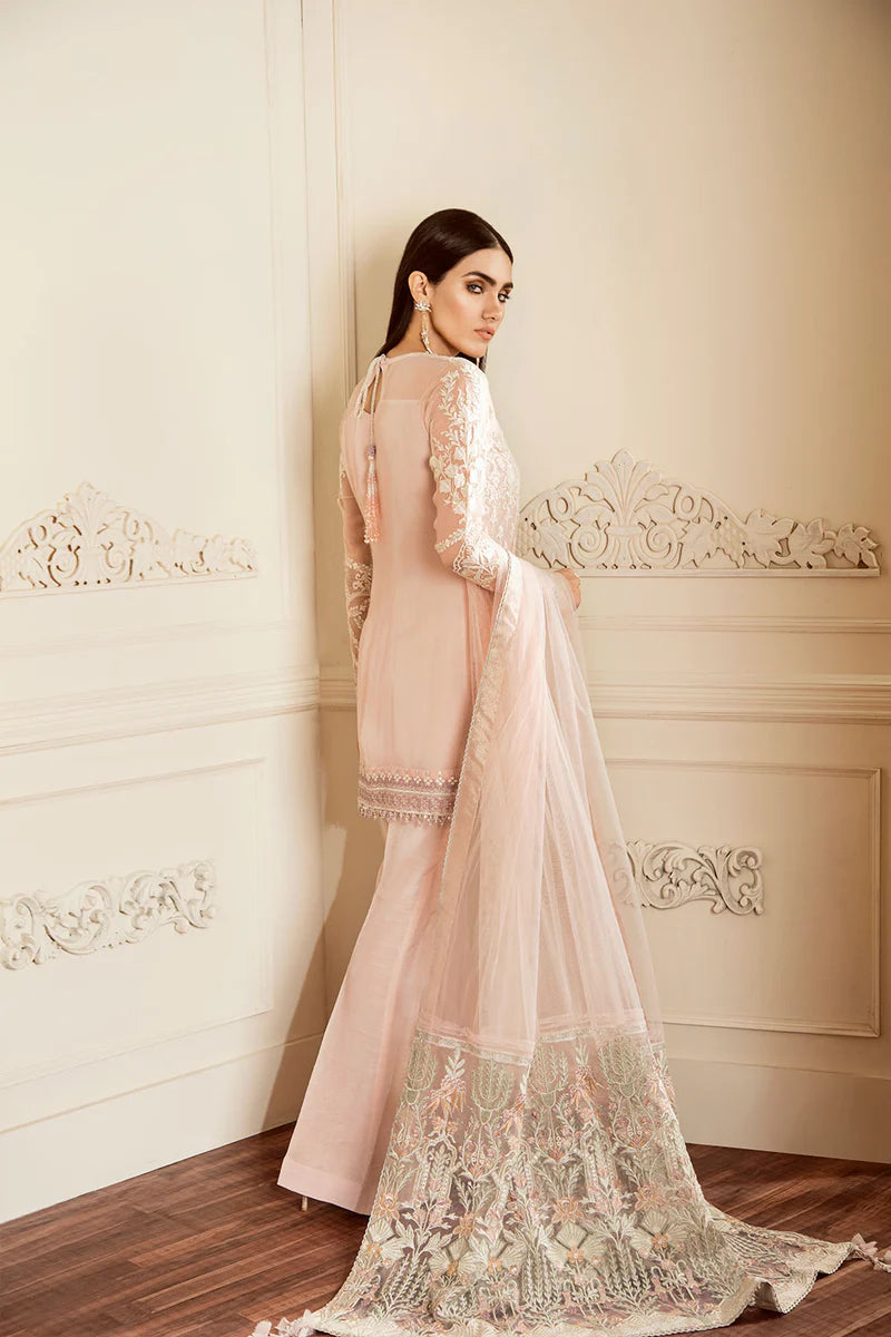 CH05-09 Baroque Blush Pink Chantelle Stitched Embroidered Chiffon Suit with Net Dupatta – Shop Online at Pakistanimoda