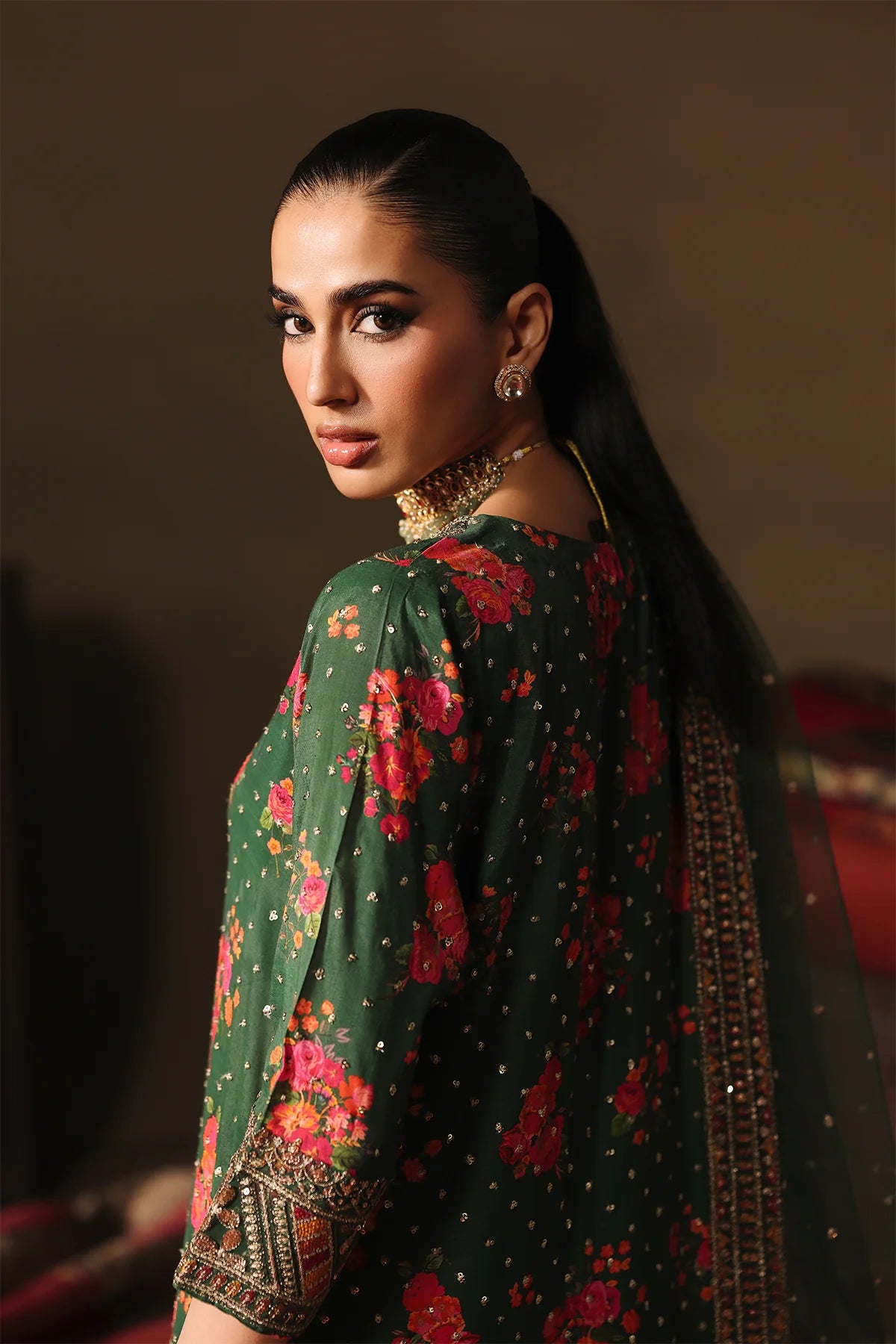 CMA-5-030 Shop Charizma Mi-Amor Green Sharara Stitched 3PC Outfit CMA-5-030 Shop Charizma Mi-Amor Green Sharara Stitched 3PC Outfit