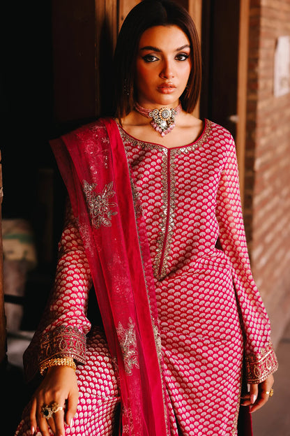 Charizma CMA-5-115A Fumes black chiffon embroidered 3PC suit