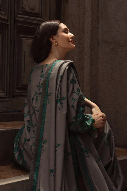 CPW5-07 Charizma Grey Printed Linen Stitched 3PC Suit Winter 2025 at Pakistanimoda.com