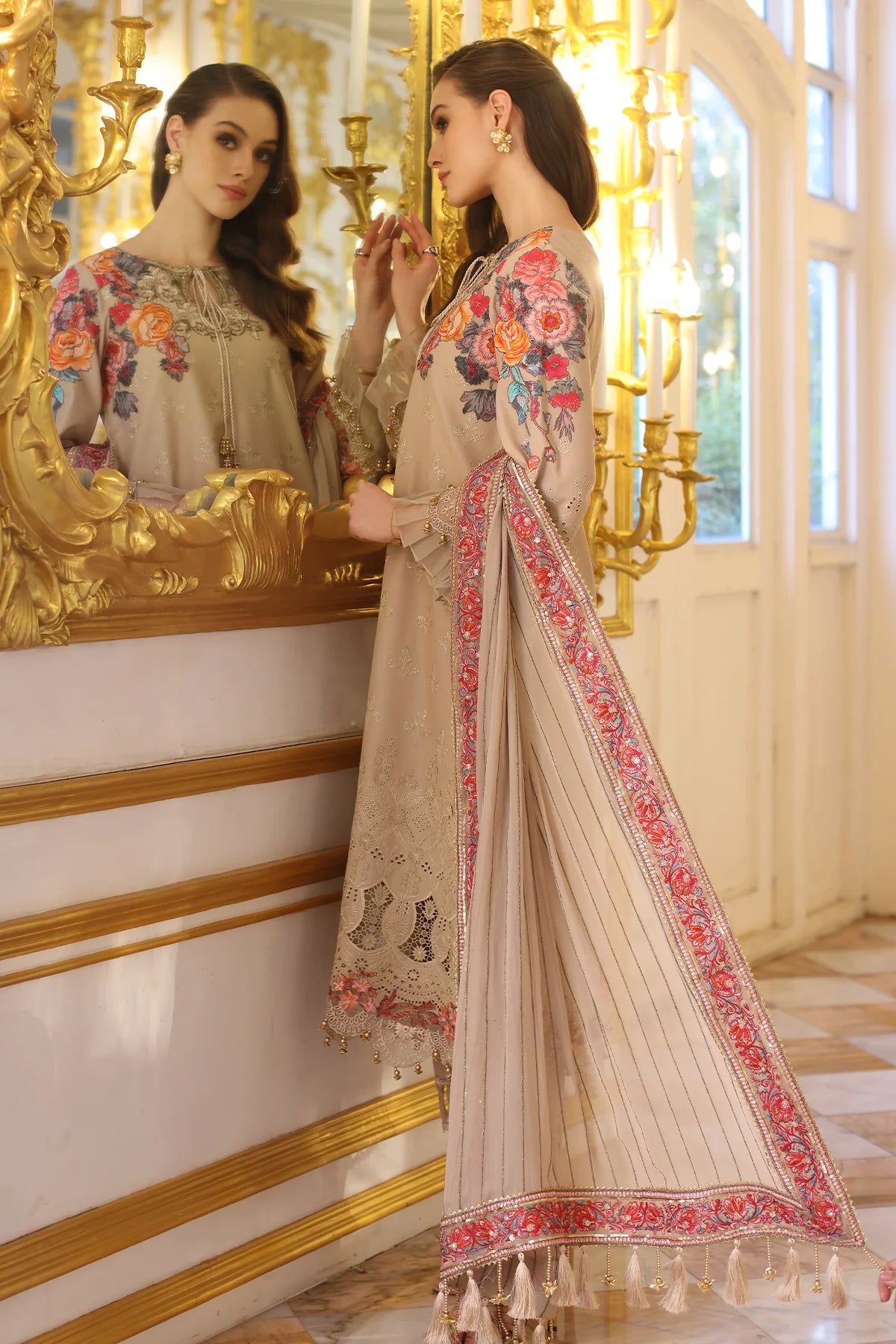 CT5-01 -Premium Chiffli Lawn Shalwar Kameez '25 By-Charizma