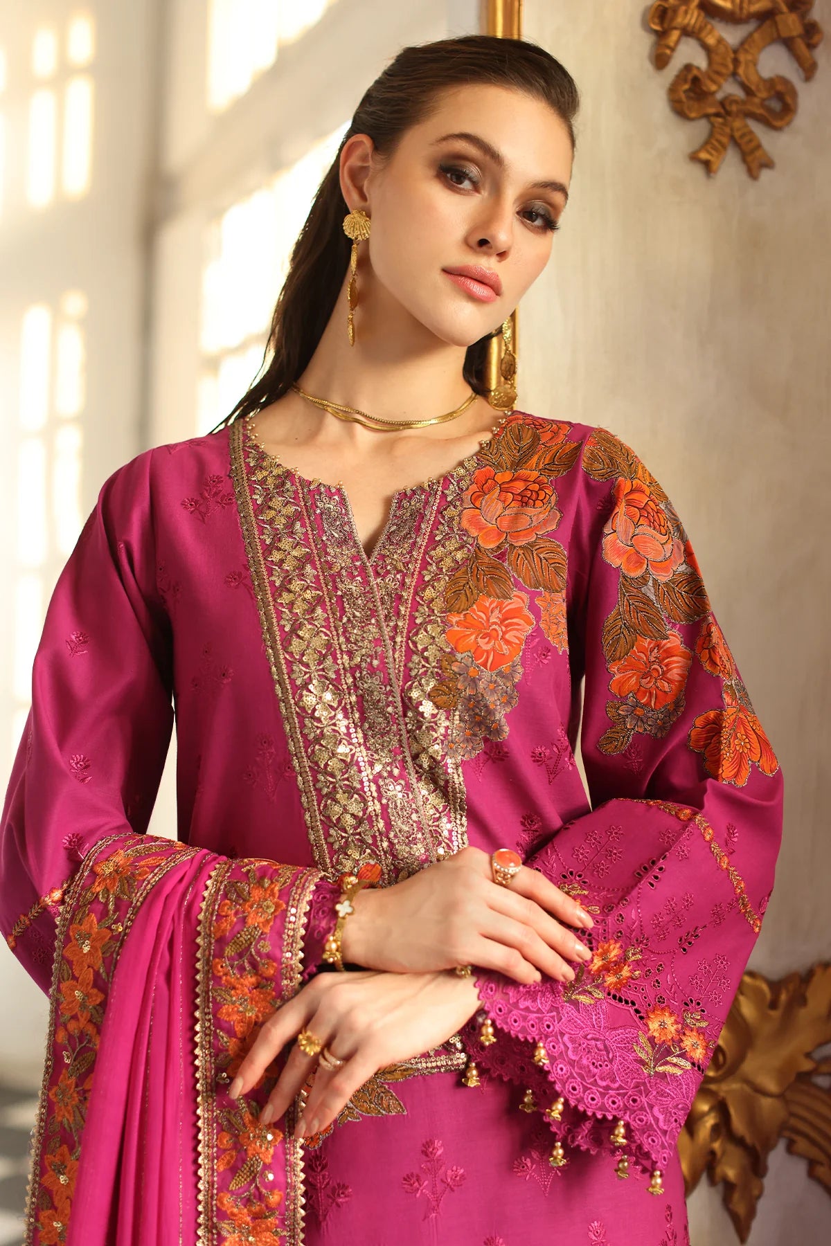 CT5-07 -Premium Chiffli Lawn Shalwar Kameez '25 By-Charizma