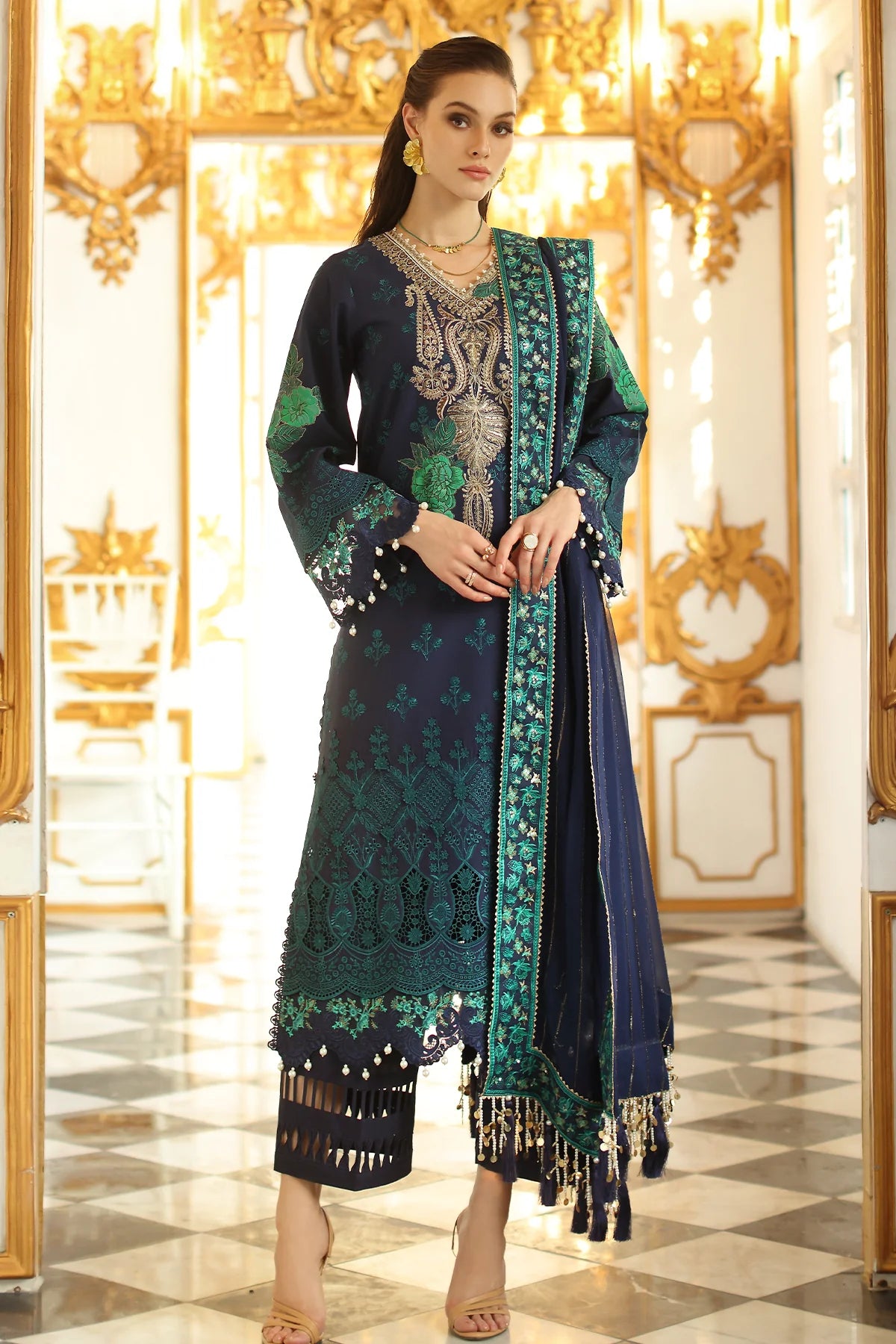 CT5-08 -Premium Chiffli Lawn Shalwar Kameez '25 By-Charizma