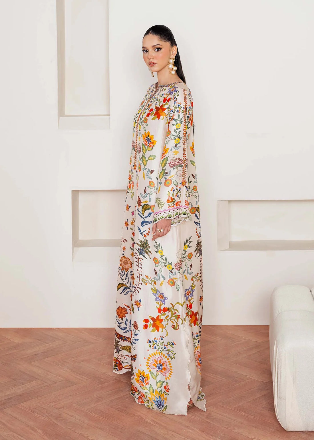 Celia-Sophisticated raw silk look for daywear or Eid by-Kanwal Malik