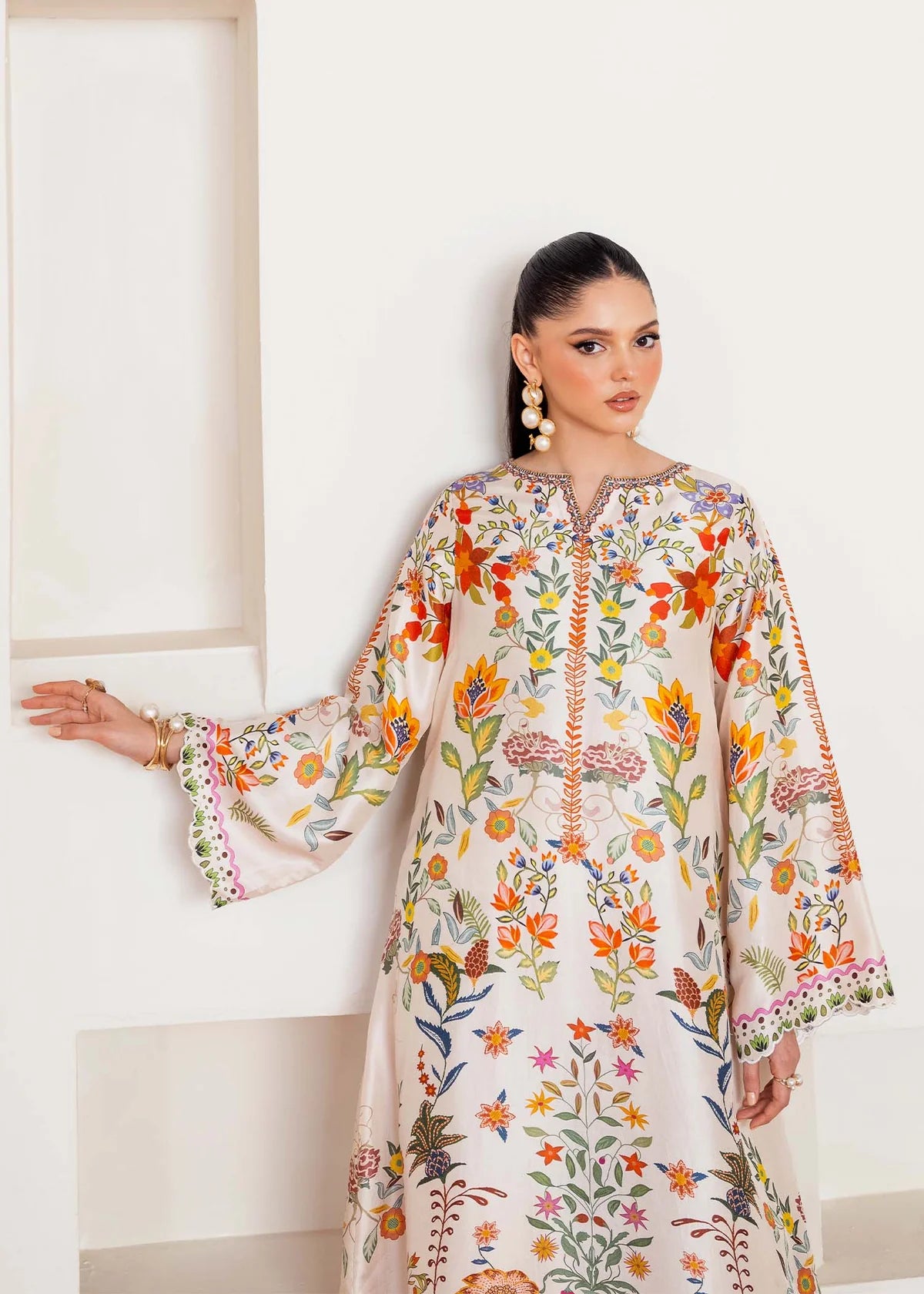 Celia-Sophisticated raw silk look for daywear or Eid by-Kanwal Malik