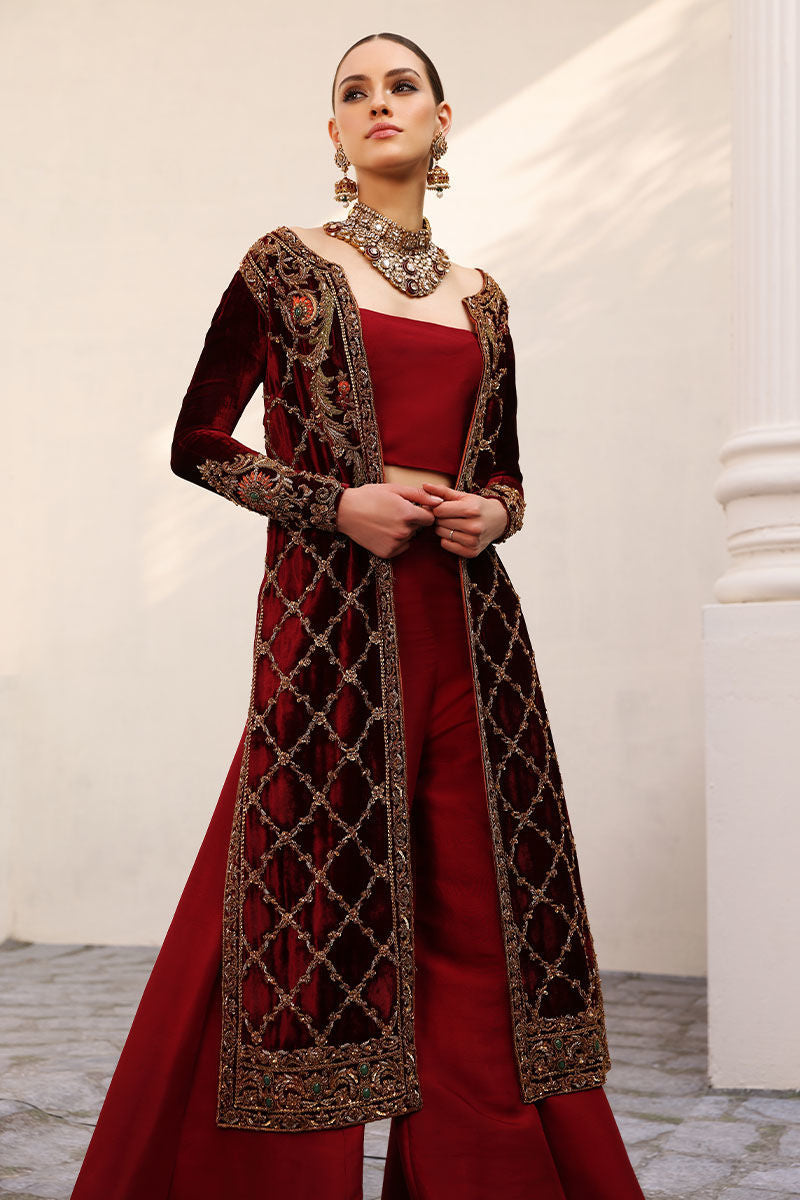 Cherry - Red Velvet Long Gown