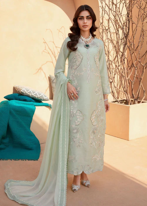 Cleo- Mint Green Kurta Set for Women By- Saira Shakira