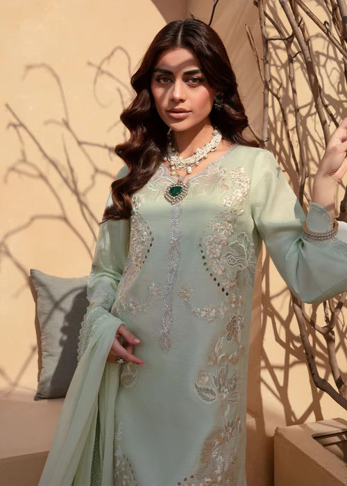 Cleo- Mint Green Kurta Set for Women By- Saira Shakira
