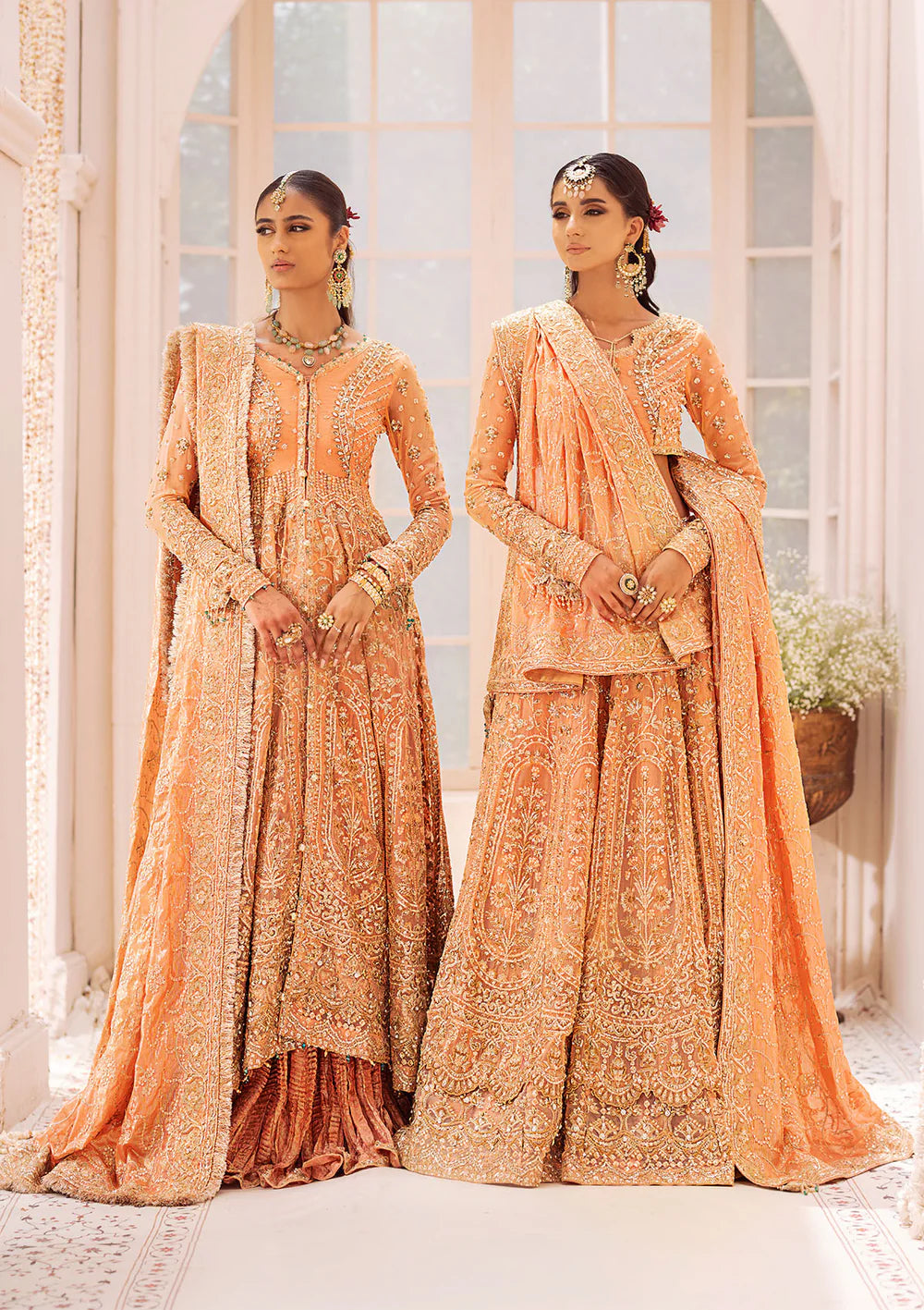 Coral Dream - Pakistani Wedding Formal Wear By AIK