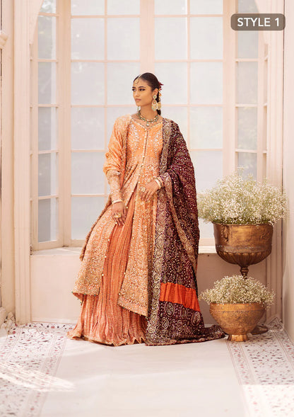 Coral Dream - Pakistani Wedding Formal Wear By AIK