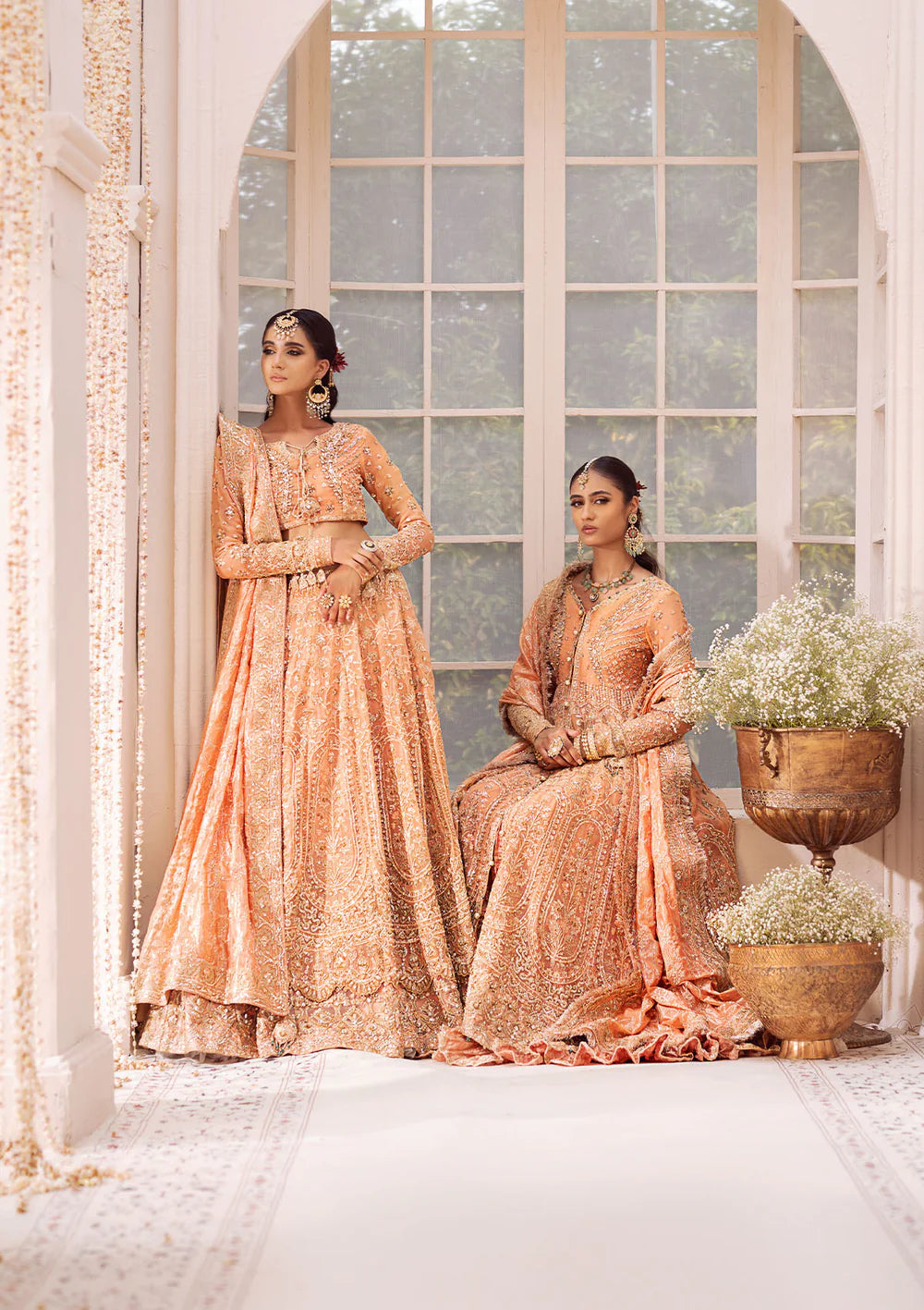 Coral Dream - Pakistani Wedding Formal Wear By AIK