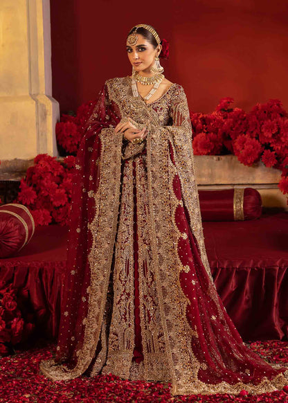 Crimson Splendor - Beautiful Red Bridal Lehenga