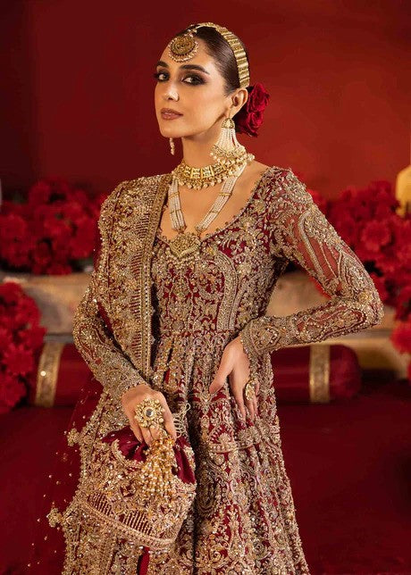 Crimson Splendor - Beautiful Red Bridal Lehenga