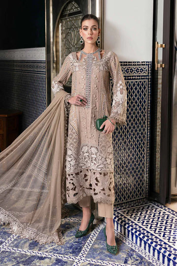 D-2502-A- Embroidered  Lawn Suit By- Maria B