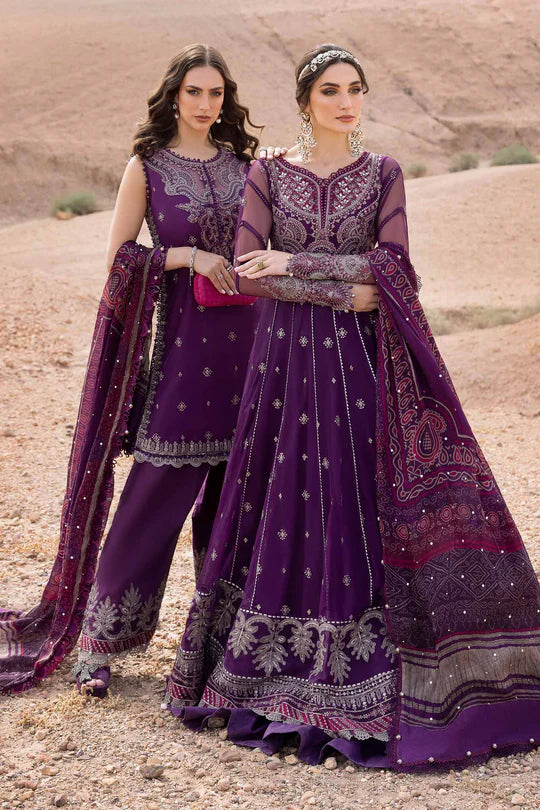 D-2507-B Embroidered Net Suit By- Maria B