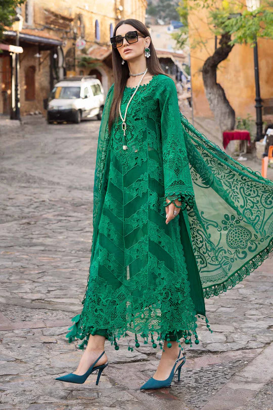 D-2508-B Embroidered Lawn Suit By- Maria B
