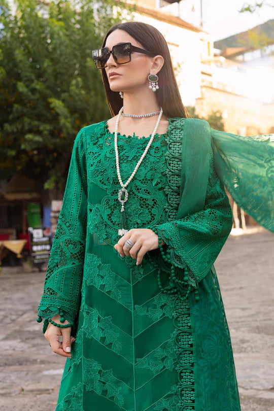 D-2508-B Embroidered Lawn Suit By- Maria B