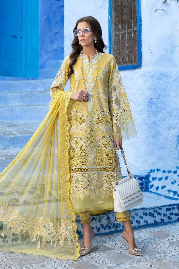 D-2512-A- Embroidered  Lawn Suit By- Maria B