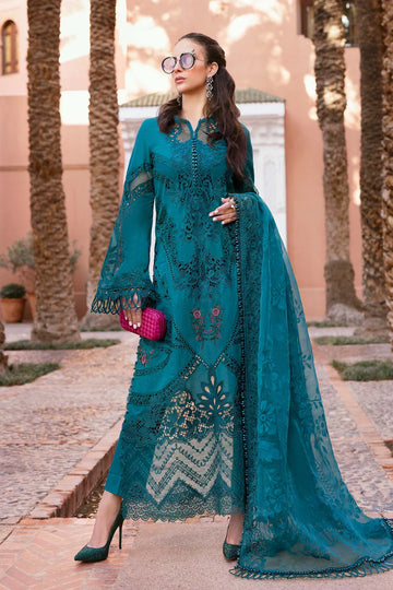 D-2513-B- Embroidered Dobby Lawn Suit By- Maria B