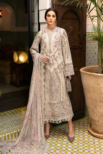 D-2514-B- Embroidered  Lawn Suit By- Maria B