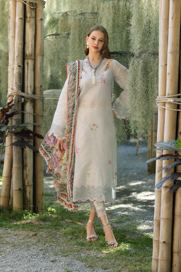 D10-A- Grey Noor Eid Luxe Printedkari Outfit By- Saadia Asad