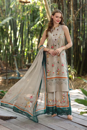 D4-A- Coral Dust Noor Eid Luxe Printedkari Outfit By- Saadia Asad