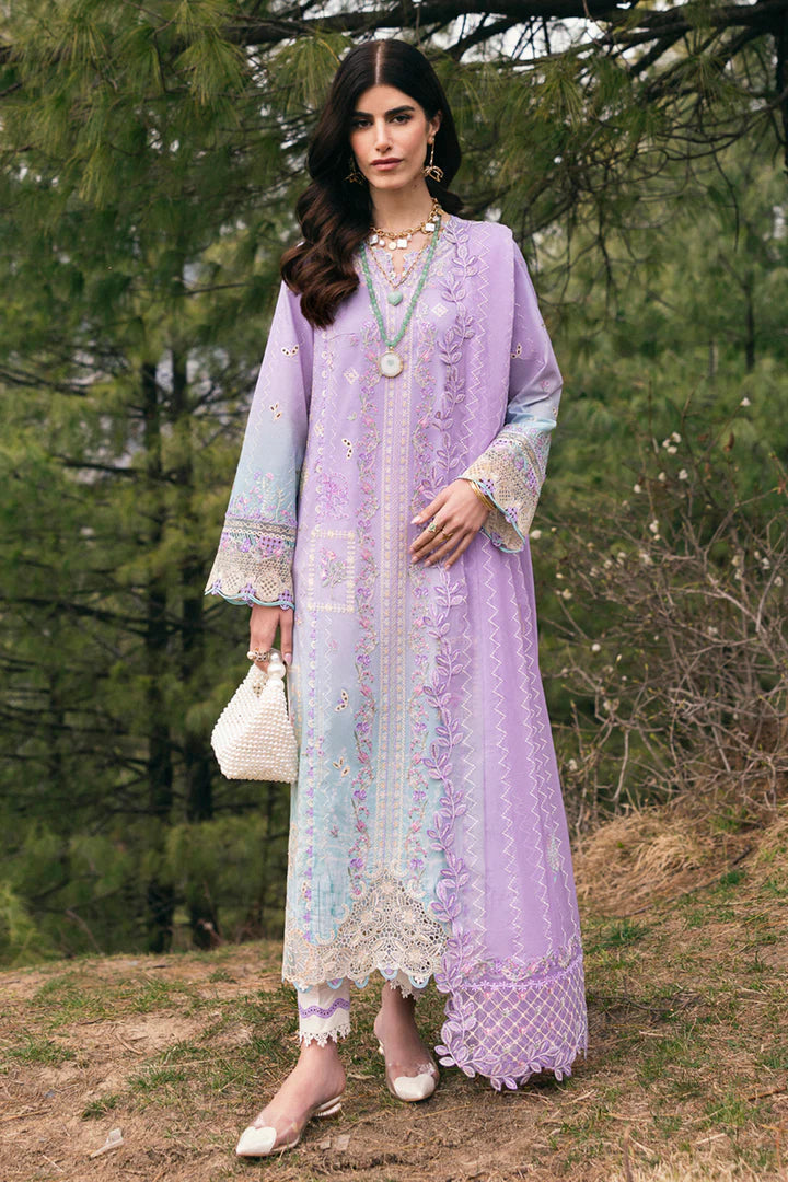 DC-05 Clio- Lilac Qlinekari Lawn Suit '25 By- Qalamkar
