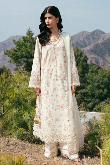 DC-13 Miri- Off White Qlinekari Lawn Suit '25 By- Qalamkar