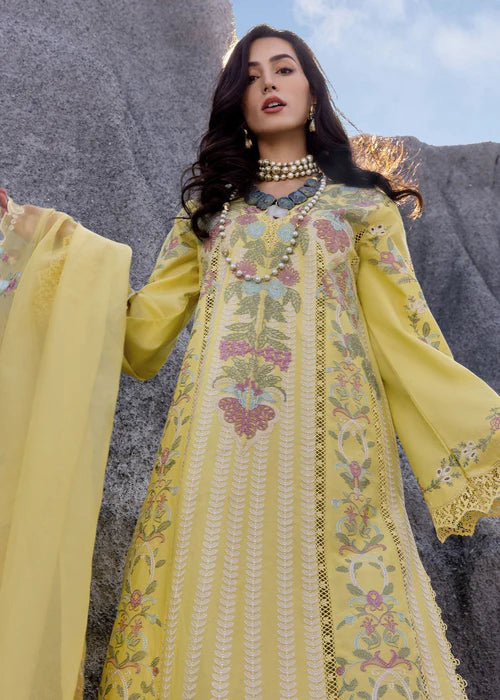 DILARA-B- Canary Lawn '25 Ensemble By- Saira Shakira