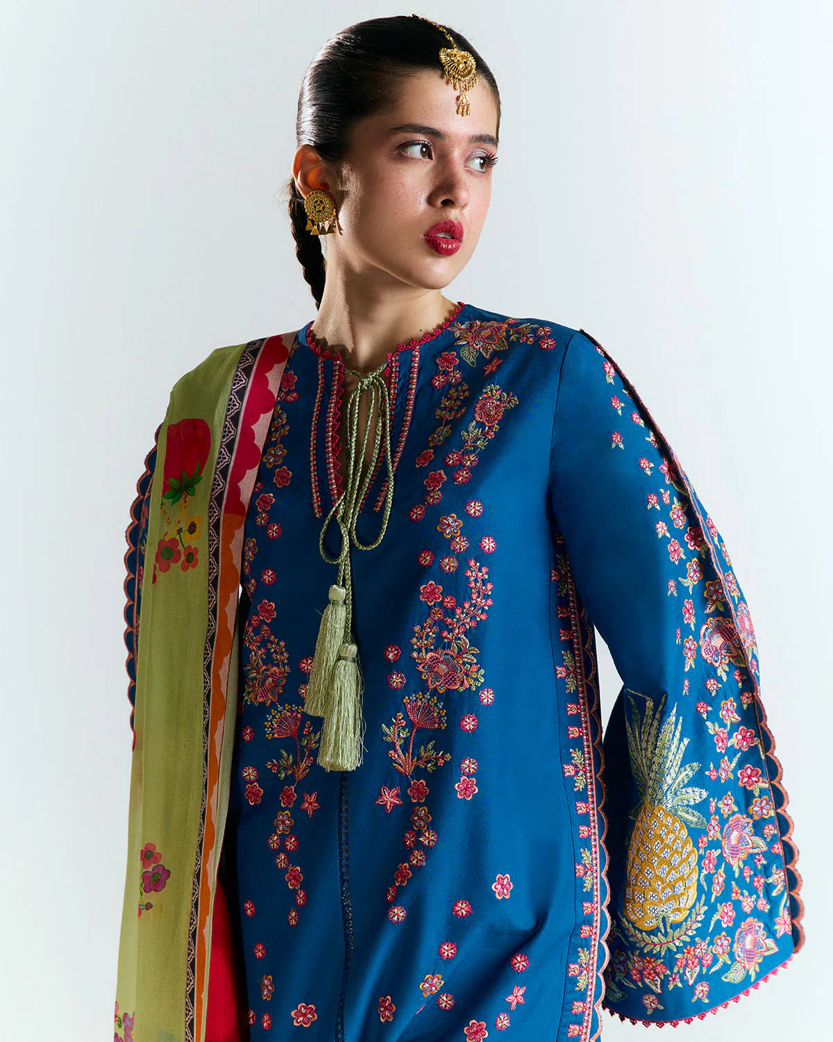 Darya-Richly embroidered ethnic outfit for women