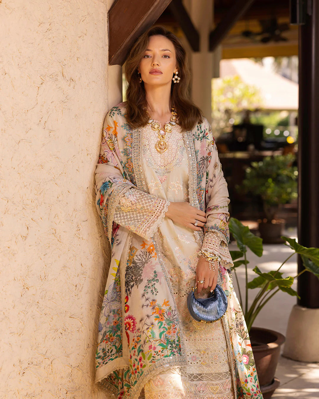 Delilah- Zinnia Luxury Lawn Ensemble'25 By- Faiza Saqlain