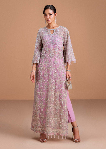 Dina by Kanwal Malik orchid Pakistani party suit with modern silhouette