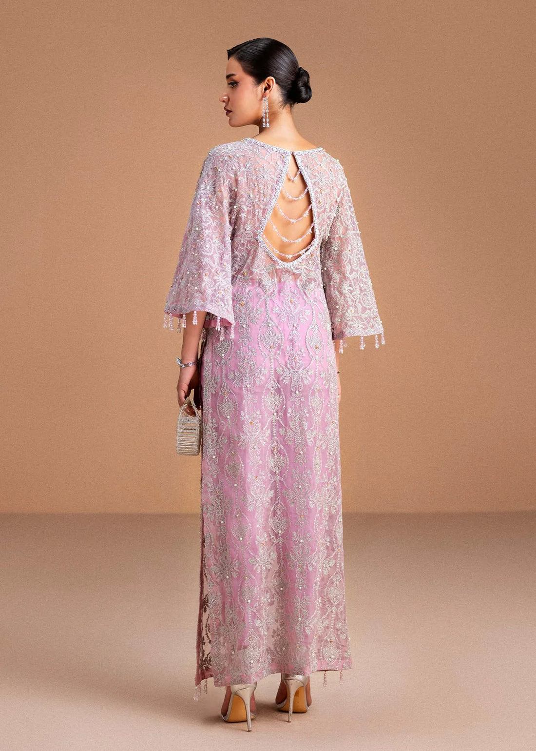 Dina by Kanwal Malik orchid Pakistani party suit with modern silhouette